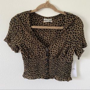 UO smocked crop top